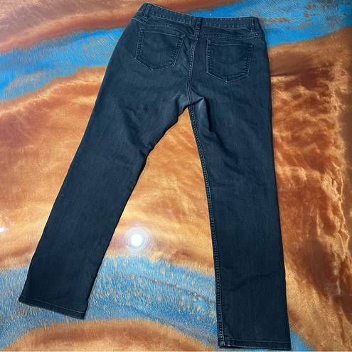 J.Jill  Slim Leg Faded Black Gray Wash Jeans size 10 P