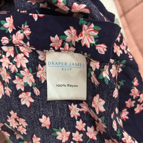 Draper James Blue Floral Tank