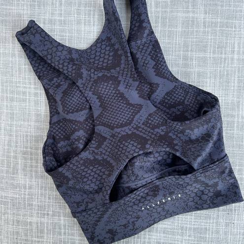 Anthropologie  Allfenix Snakeskin Long Line Padded Sports Bra Top XS