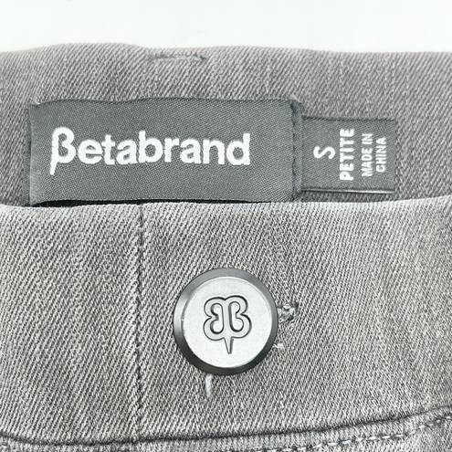 Betabrand  Petite Size PS Yoga Denim Skinny Jeans Gray Pull On Stretch Mid-Rise