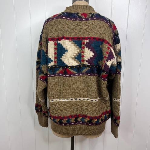 Boston Traders VTG Boston Trader Limited Edition Hand Knit 100% wool Crewneck Sweater SZ L