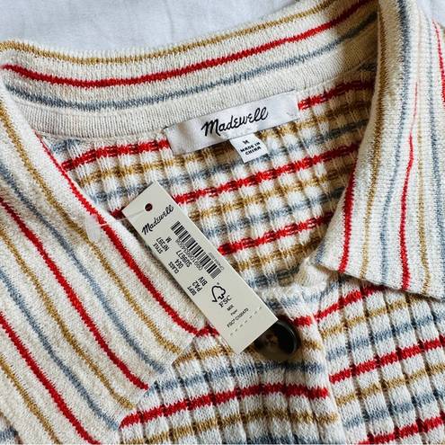 Madewell  Barbrook Button Front Sweater Polo Shirt