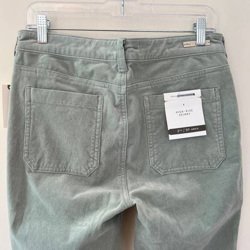 Pilcro Anthropologie NEW High Rise Stretch Corduroy Skinny Jeans Mint Green