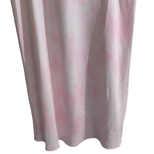 A New Day  Women's High-Rise Pink Midi Slip A-Line Skirt