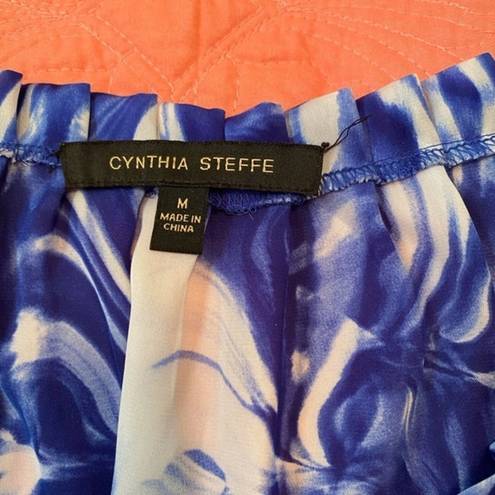 Cynthia Steffe  blouson peplum top Size M