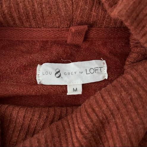 Lou & grey  Super Soft Cowl Neck Sweater, Rust