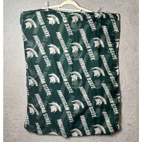 Little Earth Michigan State Spartans Infinity Scarf Womens OS Green White Logo 34"x26" NCAA