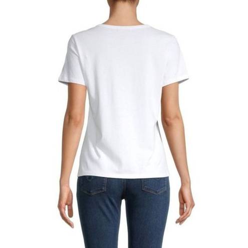 n:philanthropy  Cypress Slit Tee Top in White XSmall New Womens Tshirt