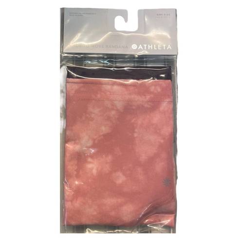 Athleta   Pink Tie Dye/Plum Solid Gaiter Face Mask Cover Made To Move  Set Of 2