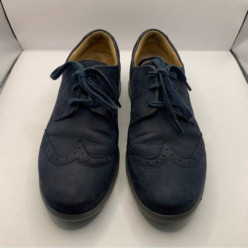 Clarks  Artisan UNSTRUCTURED Women's Blue Suede/Leather Oxford Lace Up Shoes 7M