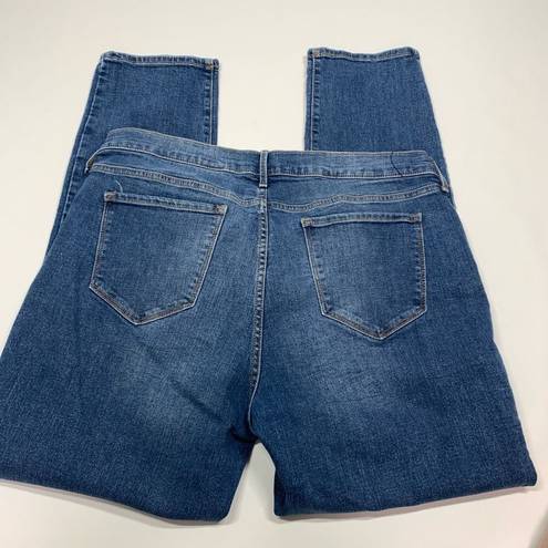 Old Navy  Women's Denim Five Pocket Mid-Rise Original Straight Jeans Blue Size 16