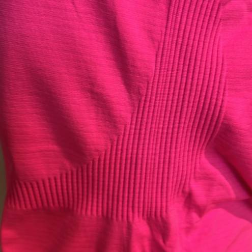 Zyia  hot pink workout top nylon blend activewear details throughout spring - M