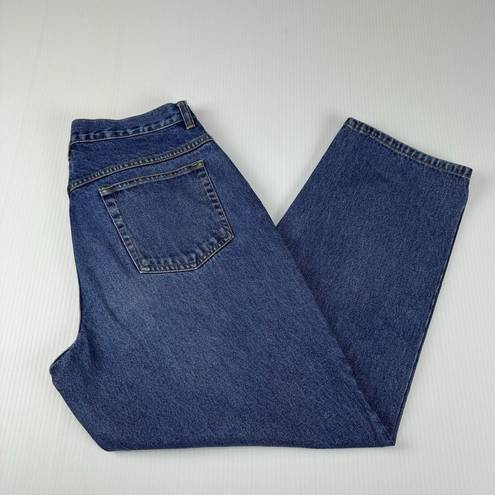 L.L.Bean Vintage  Jeans Double Relaxed Fit Womens 12 Petite Denim High Waist