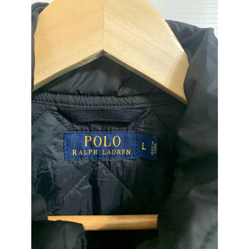 Polo  Ralph Lauren women's quilted vest neck buckle size Large