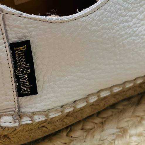 Russell  & Bromley Sugar Rush Plimsole White Leather Espadrille Sneakers Size 8