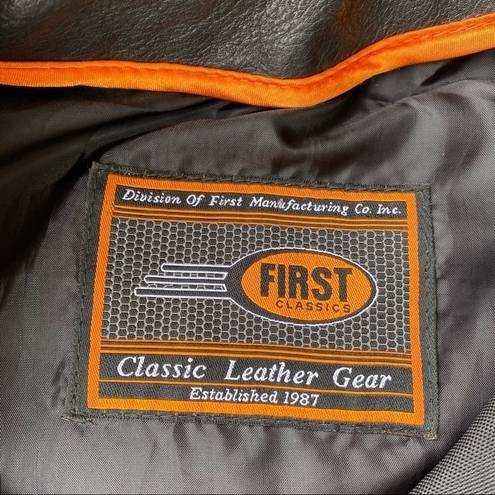 First Classics Braided Detail Leather Jacket