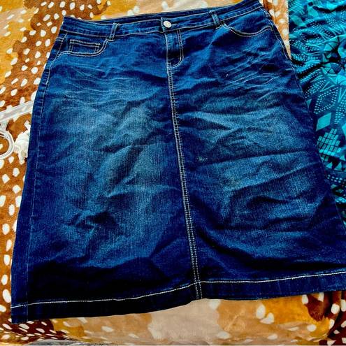 Be Girl Jean skirt Size 2X Dark Wash