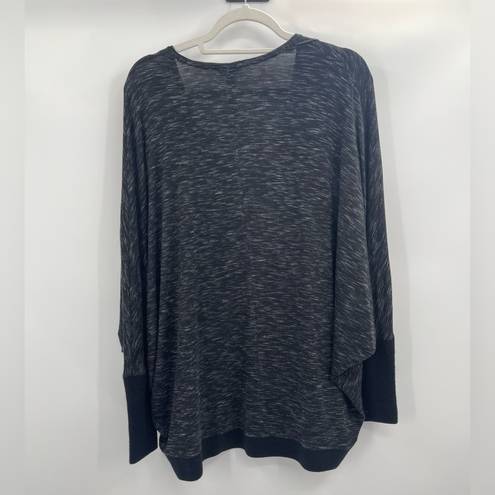 Club Monaco Women  Sweater Black wool Dolman Sleeve Breathable V-Neck Medium