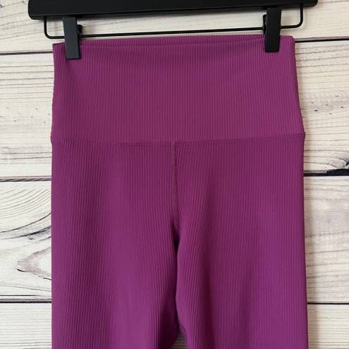 Beach Riot Ayla Mauve Purple Ribbed Leggings