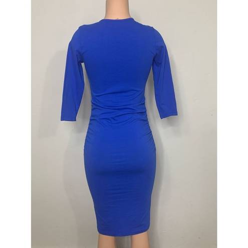 Michael Stars New   blue midi dress