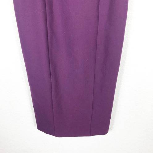 Cinq à Sept Cinq A Sept Ela Purple Ponte Midi Dress Size 2 Sleeveless Sheath