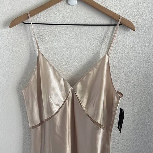 Jones New York NWT  Intimates Long Maxi Slip Dress Champagne Large