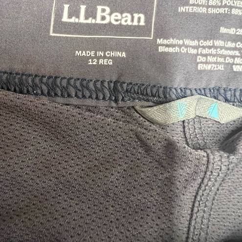 L.L.Bean  blue skort 12