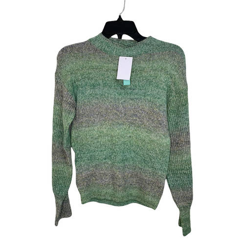 Abound  green ombre heathered crew neck sweater size large NEW