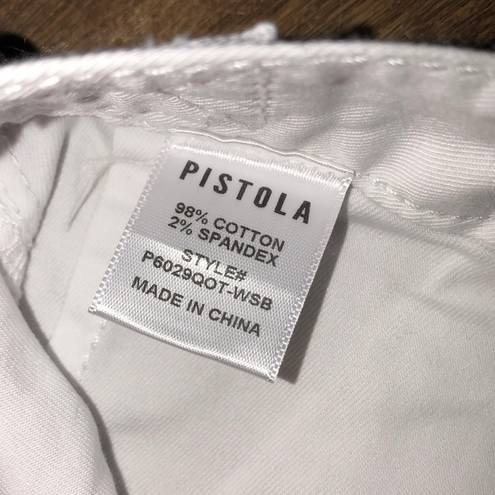 Pistola  size 27 white wide leg cotton crop pants