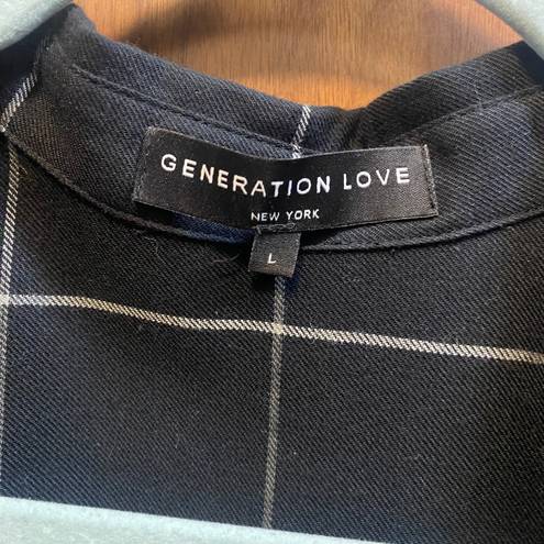 Generation Love Long Sleeve Plaid Top