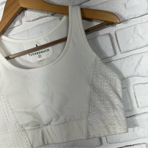 Tuckernuck  White Cane Sports Bra Size Small