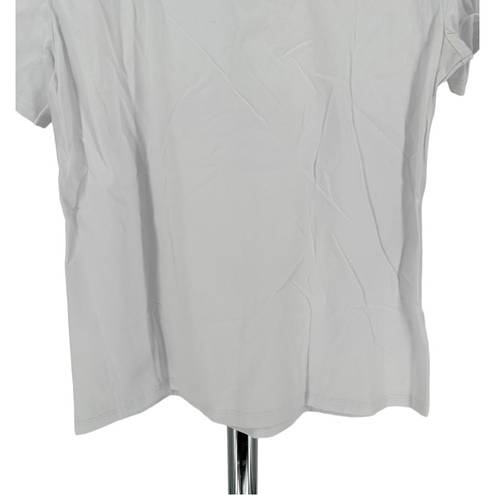 n:philanthropy  Cypress White Slit Tee Top T-Shirt size Large NWT Short Sleeves