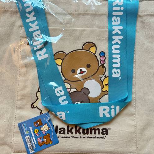 Sanrio Rilakkuma 20th Anniversary USA Tour Canvas Tote Bag NWT