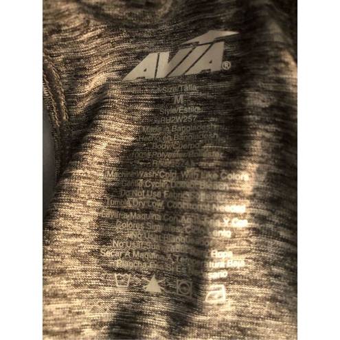 Avia  gray space dyed racer back athletic tank top