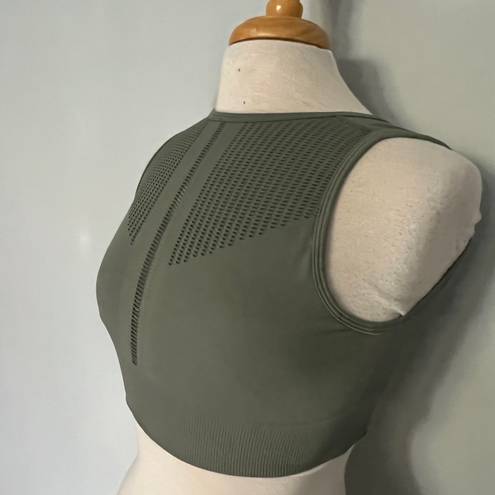 Z By Zella Olive Army Green Workout Yoga Sports Bra