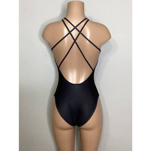 PilyQ New. Black and white beaded swimsuit