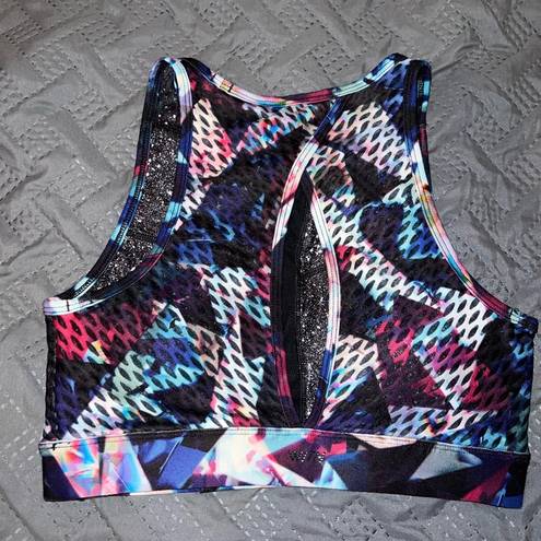 Peloton  High Neck Jewels in Space Sports Bra size small