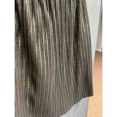 St. John  Foiled Pleated Jersey Skirt Collection large  NWOT b49