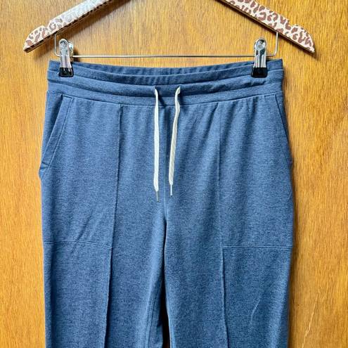 Vuori  Halo Wide Leg Front Seam Flare Yoga Pants Azure Heather Blue Small S