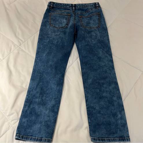 Apt. 9  straight capri acid wash jeans