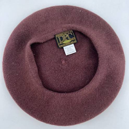 Pacific&Co Dorfman Pacific  Brown 100% Wool Beret Hat Handmade Dorfman Pacific