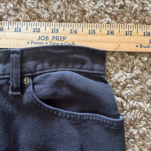 L.L.Bean Vintage  jeans soft black ultra high waisted straight leg mom Jean sz 12