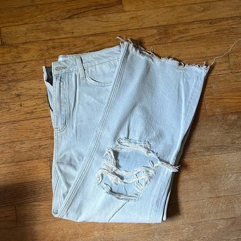 Vervet  light blue distressed cropped flares size 28 NWOT