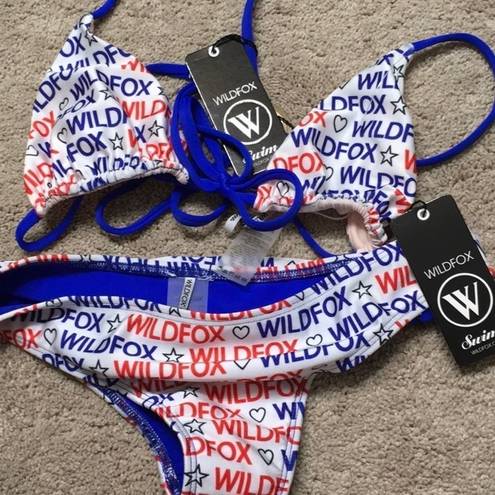 Wildfox New.  logo swimsuit. NWT