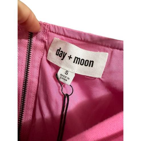 The Moon Day +  hot pink tiered denim skort size Small NEW