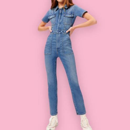 Good American Blue Fit For Success Jumpsuit