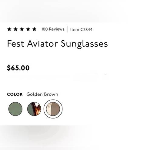 Madewell  fest aviator sunglasses