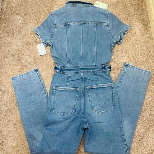 Good American Blue Fit For Success Jumpsuit