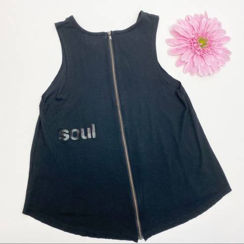 SoulCycle  Logo Skull Cropped Tank Top: Black