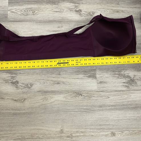 Torrid Active Purple Zip Front Padded Wireless Hi-Impact Sport Bra Size 46DD